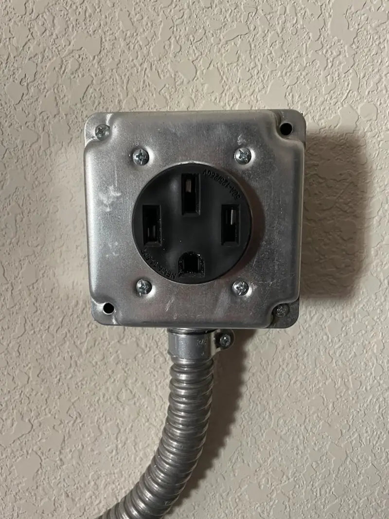 NEMA 14-50 outlet installed for Smart Home Electrical in Wildewood